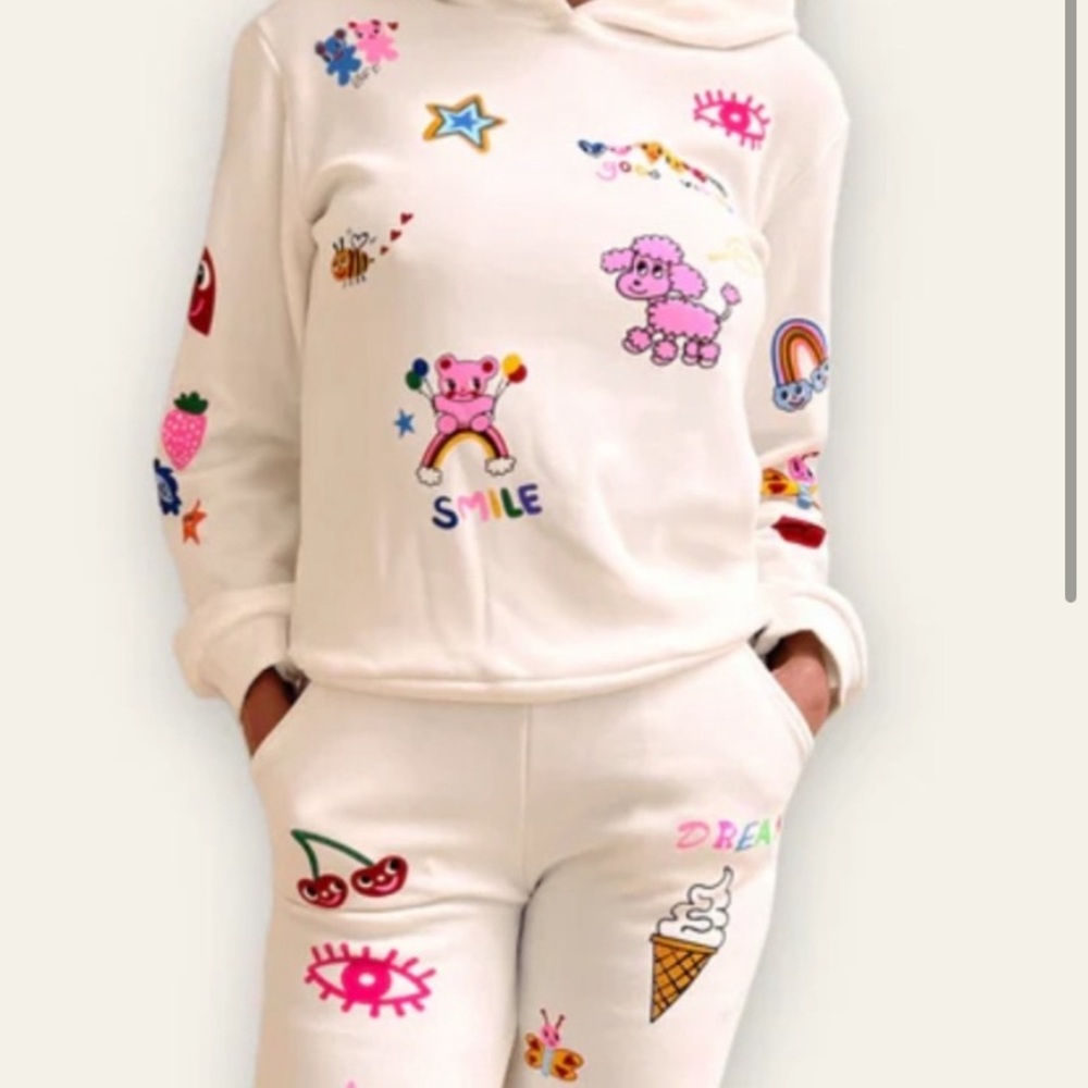 Lola & the boys art  Hoodie and Sweatpants Set